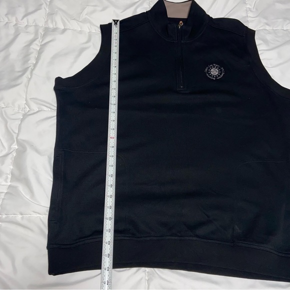 AHEAD 1/4 Zip Black Golf Vest Pro-Am Golf Tournament Men's Size XL TPC Sawgrass - Picture 4 of 6
